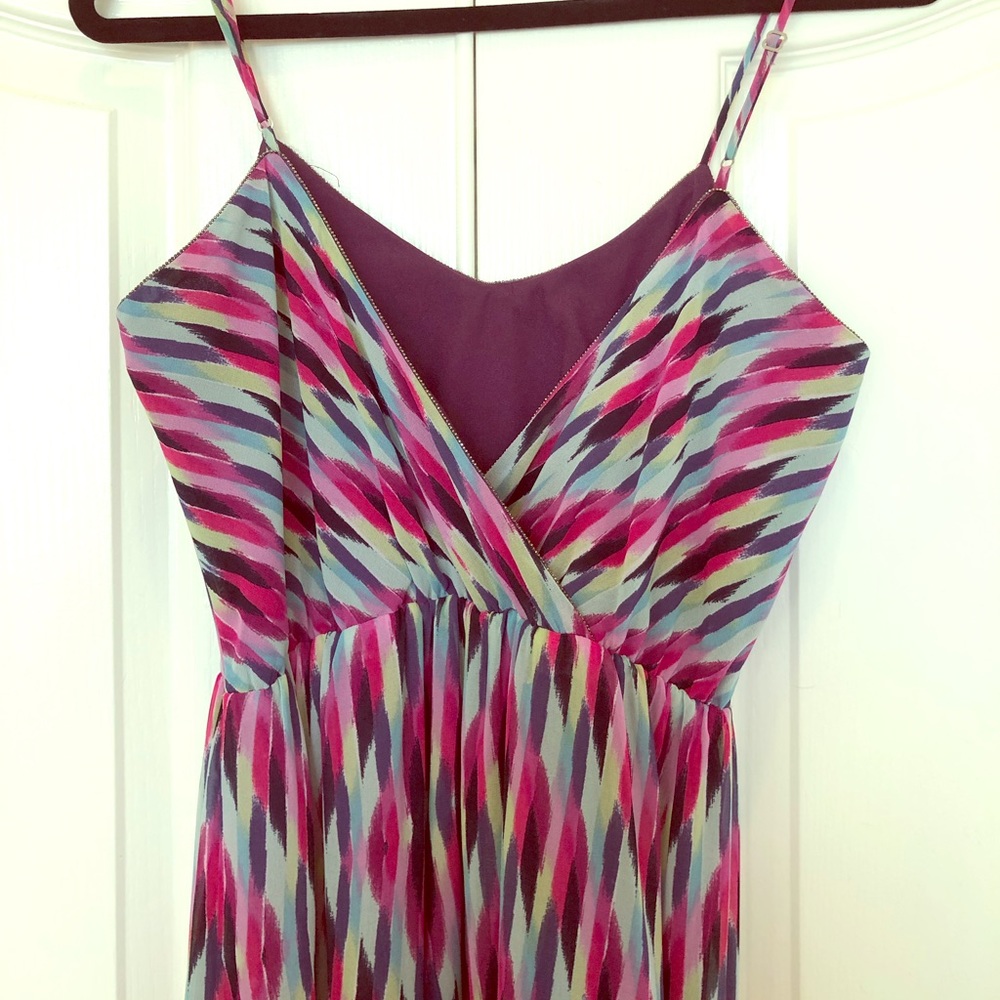 Avaleigh spaghetti strap mutlicolor maxi dress